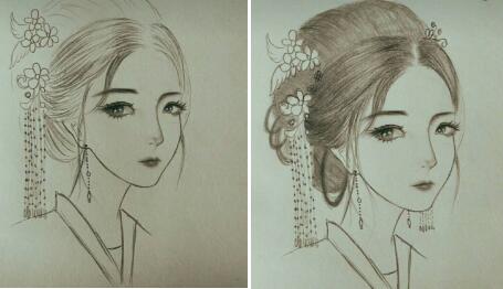 二月二，電力作家坐家“戰(zhàn)疫”新作——觀美姬素描遙寄故鄉(xiāng)九妹