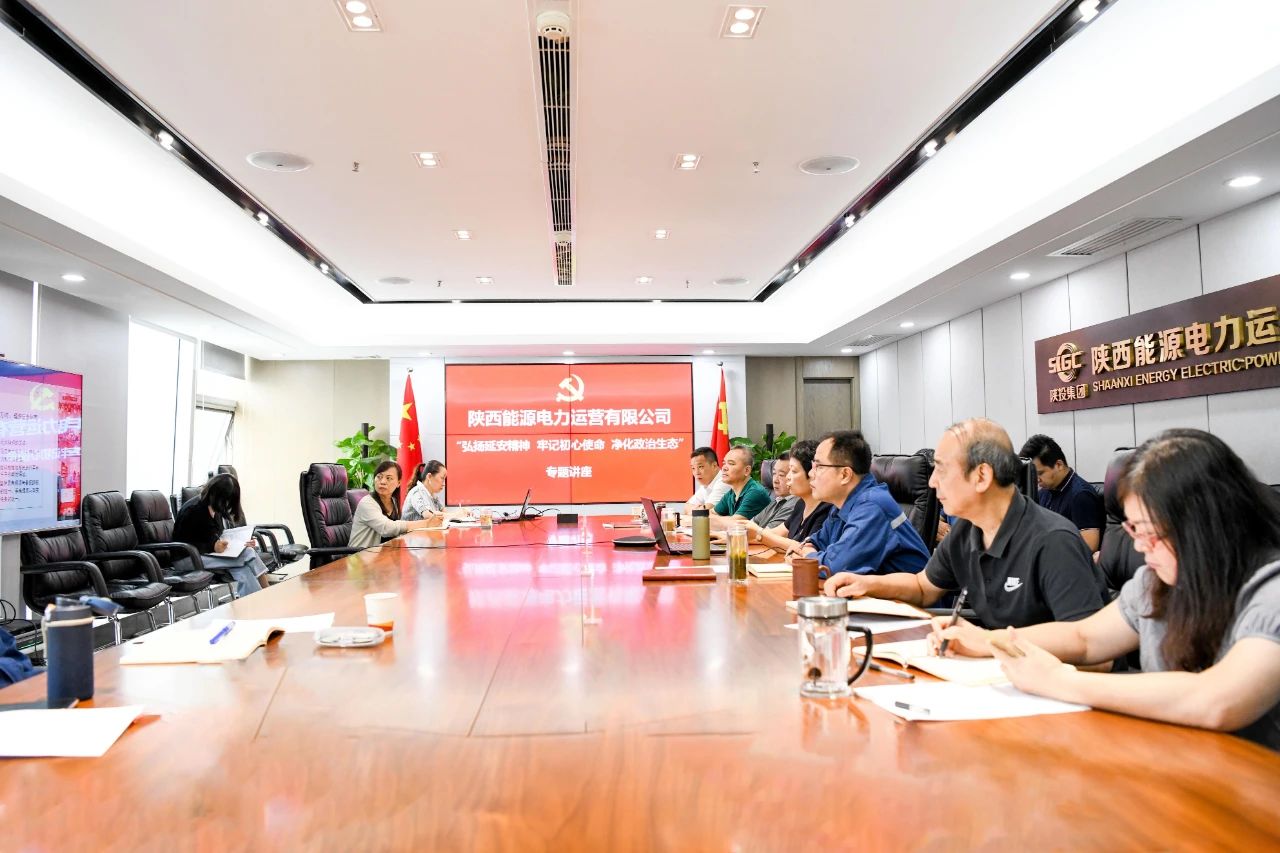 陜投集團(tuán)陜西能源電力運營黨委開展“弘揚(yáng)延安精神 凈化政治生態(tài)”專題講座培訓(xùn)