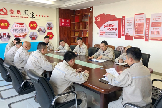 大唐淮北發(fā)電廠開展“沖刺四季度，奪取雙勝利”主題黨日活動