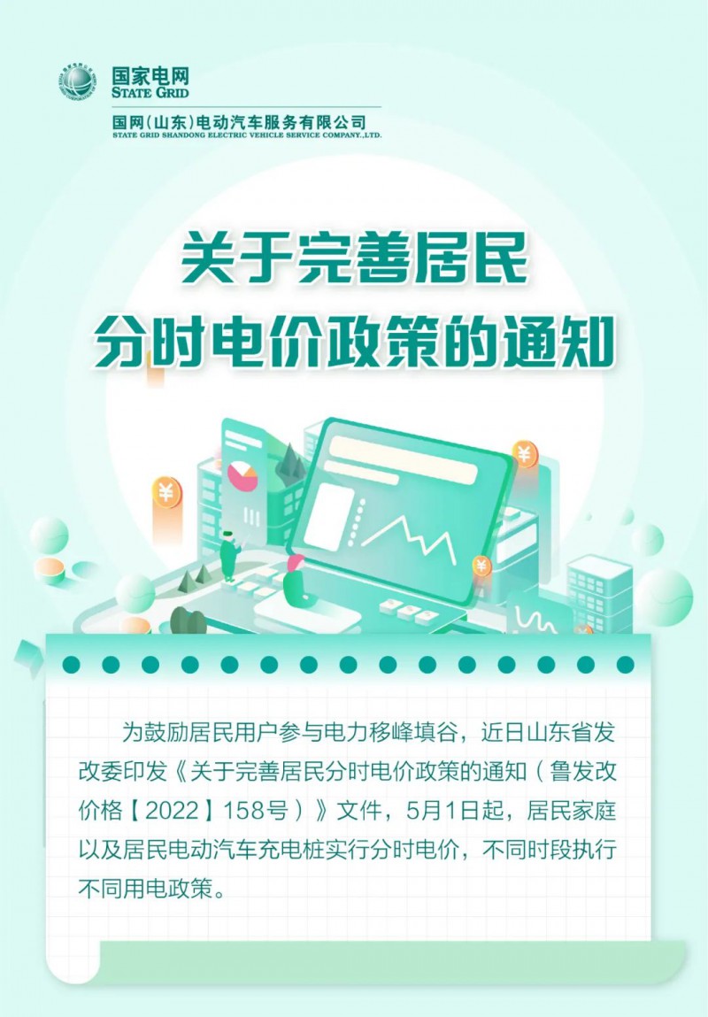 山東居民分時電價政策，5月1日開始執(zhí)行！
