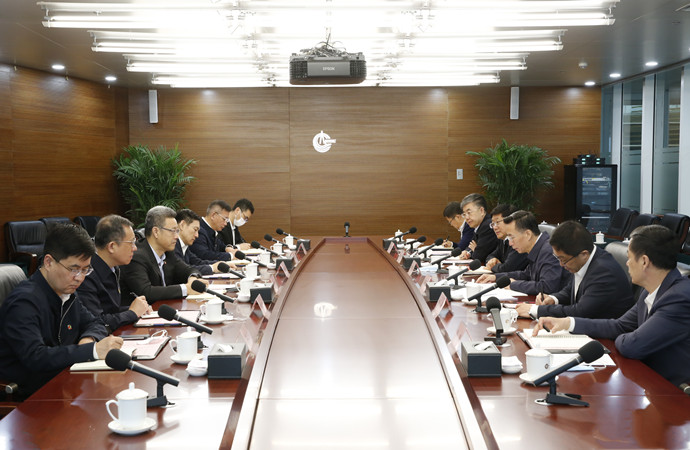 錢智民拜會中國海油董事長、黨組書記汪東進