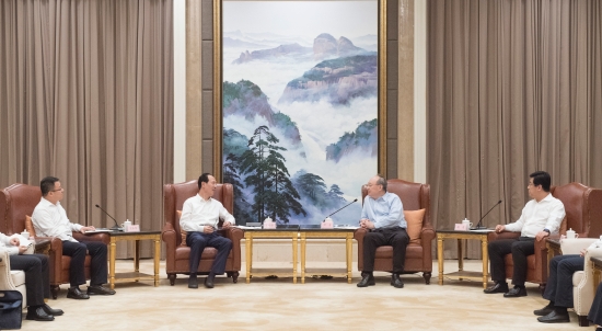 中國電建集團(tuán)公司黨委書記、董事長丁焰章拜會(huì)福建省委書記尹力、省長趙龍