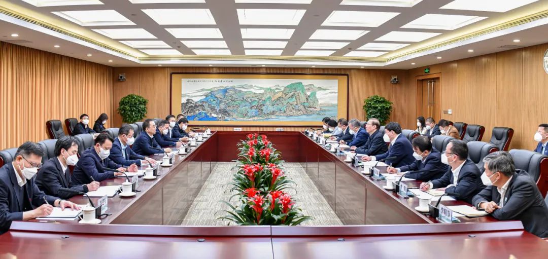 鄒磊、劉明勝與國家電網(wǎng)董事長辛保安、總經(jīng)理張智剛會談