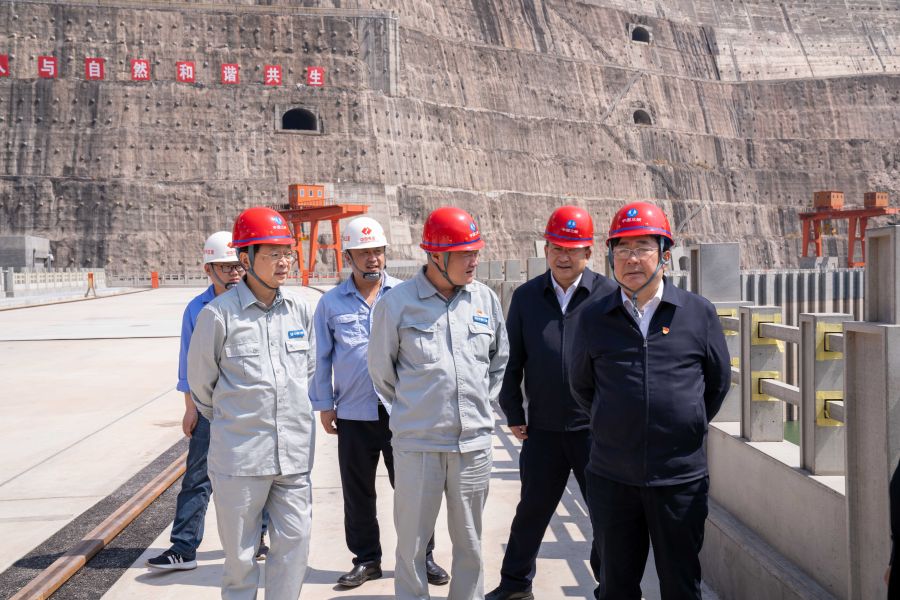 國資委黨建局局長、央企團(tuán)工委書記姚煥調(diào)研白鶴灘水電站