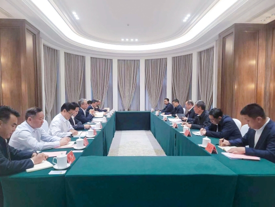 中國電建黨委副書記、總經(jīng)理王斌與黑龍江省常務(wù)副省長王一新舉行會談