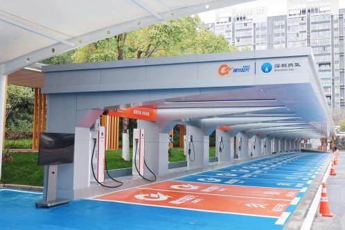 江西贛州市市政中心光儲(chǔ)充一體化超級快充電站正式投入使用