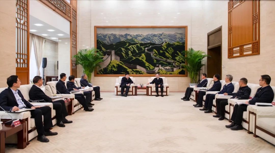 大唐集團(tuán)董事長、黨組書鄒磊與國家電網(wǎng)董事長、黨組書記張智剛會談