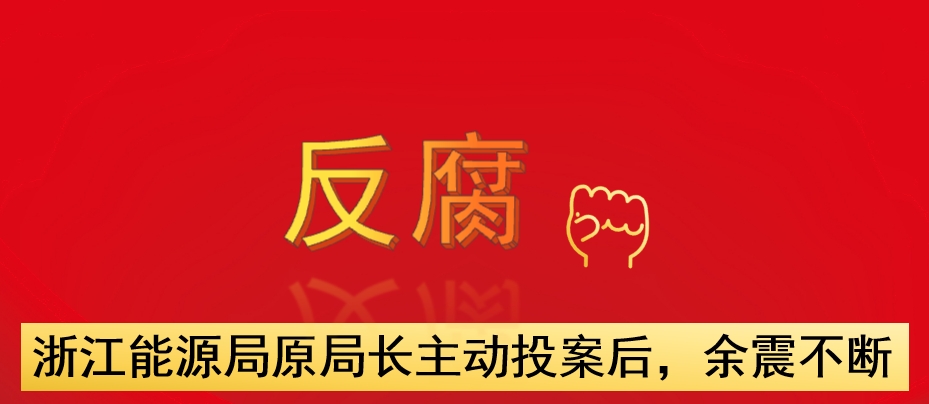 浙江能源局原局長(zhǎng)主動(dòng)投案后，余震不斷